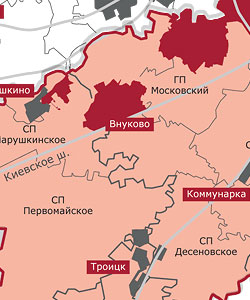 Карта новой Москвы