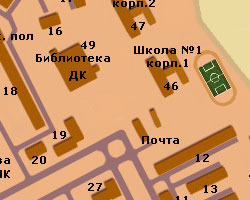 Библиотека на карте города