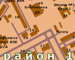 Почта на карте города