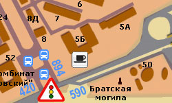 Карта города Московский
