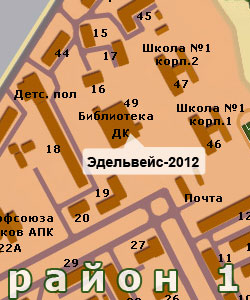 Дворец культуры на карте города Московский