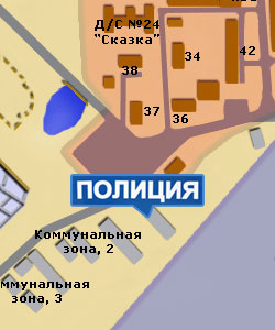 Отдел полиции на карте города Московский