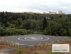 Вертолетная площадка в поселении Московский