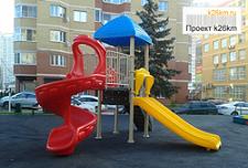Новая детская площадка в Московском