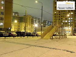 Зимняя горка установлена в Граде Московский