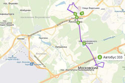 Движение автобуса №333 стало отображаться на картах Яндекс