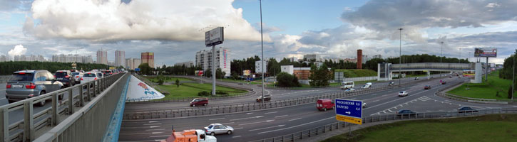 Вид на Киевское шоссе