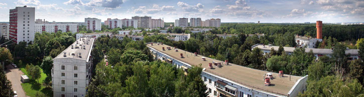 Вид на старую часть города Московский
